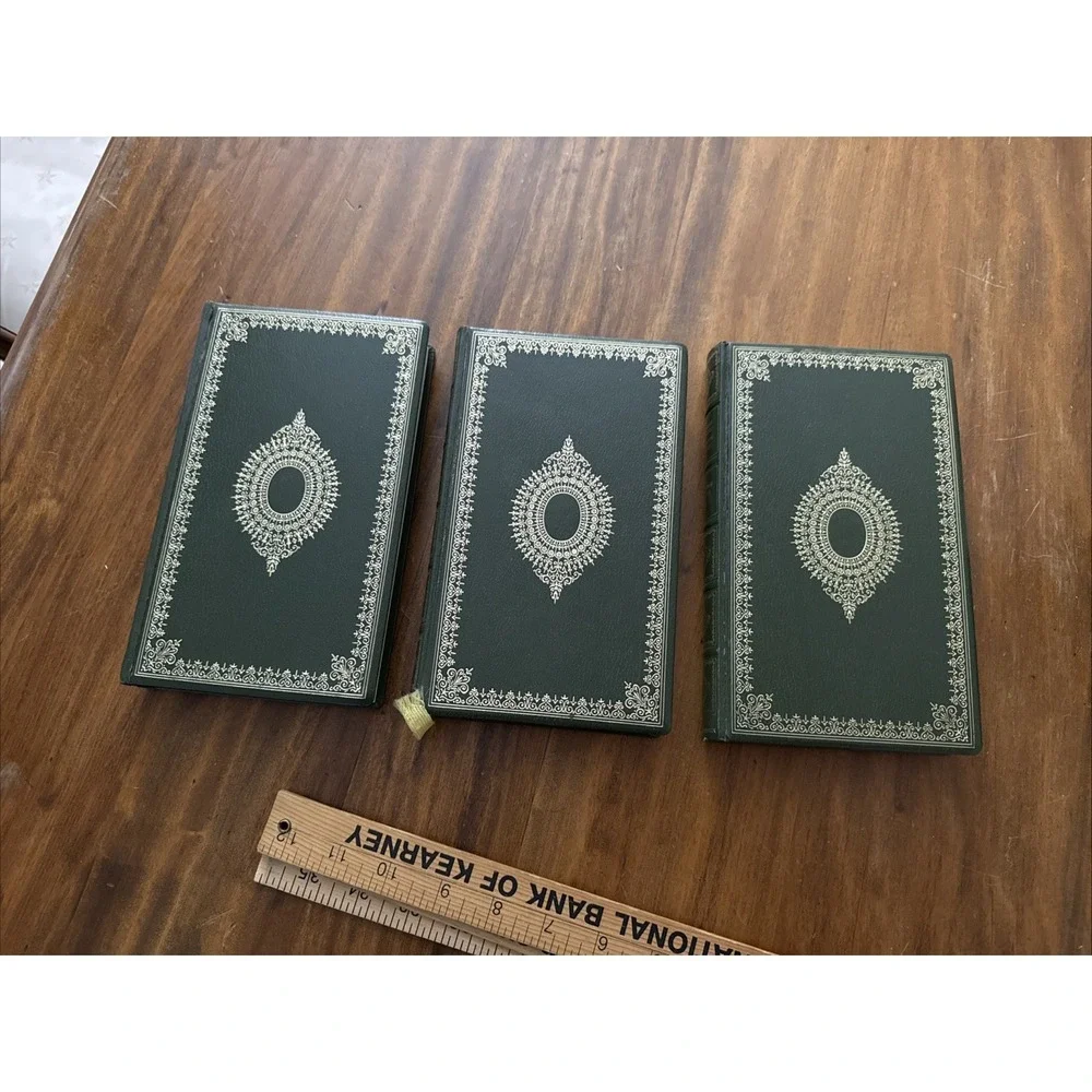 Lot 3 Charles Dickens Christmas Tales 1/2 Tale of Two Cities Leather Gold